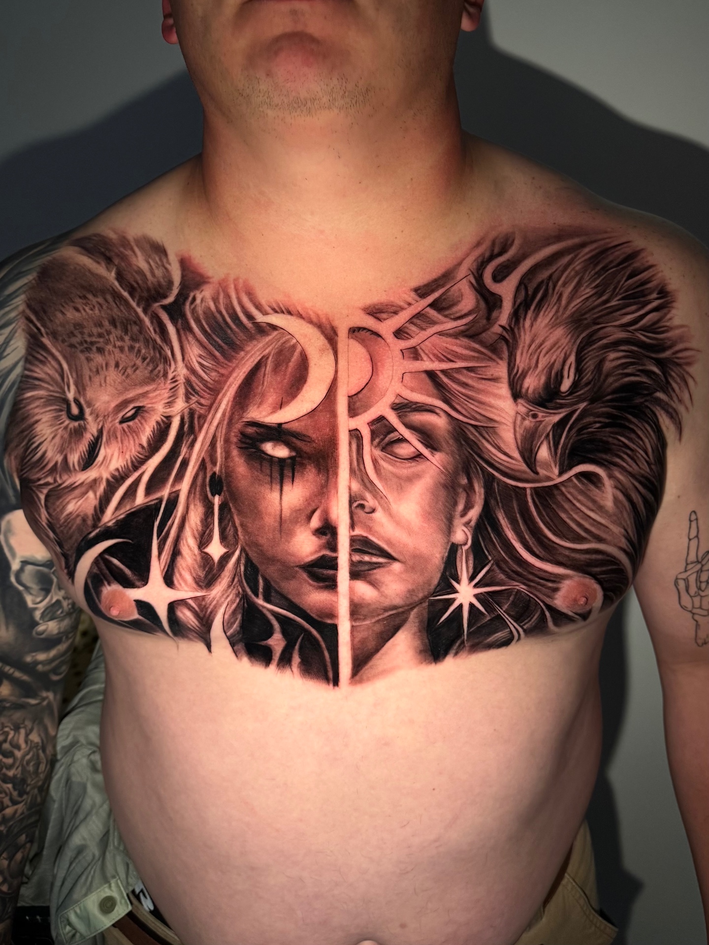 Chest Piece tattoo by Sumo